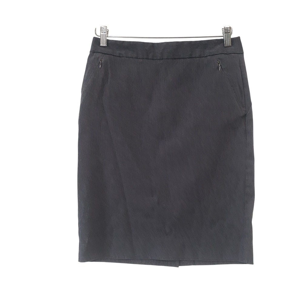 The Limited Pencil Skirt Womens 4 Gray Professional Zip Pocket Career Wear Work